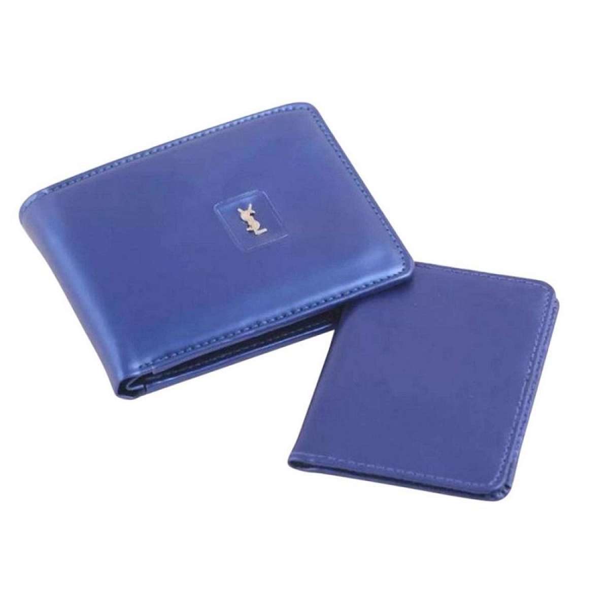 Light Blue ''YSL'' Wallet For Men zDrop