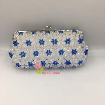 Ví cầm tay làm thủ công bằng hạt pha lê nhựa / sang trọng / Ví thời trang - Hoavuivee