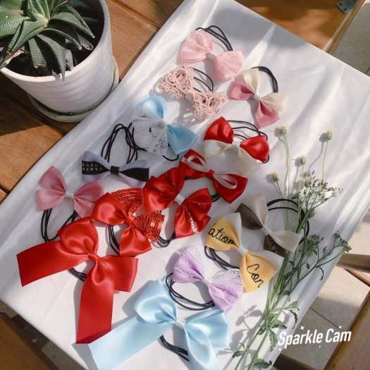 Dây buộc tóc nữ nơ xinh Hàn Quốc Dây cột tóc nữ nơ lụa xinh