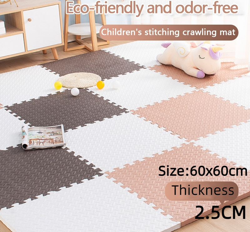 60*60cm Puzzle Mat 2.5cm Thick Baby Mat Foam Soft Floor For Children Room  Decor Kids Crawling Carpet Anti-slip Pad Play Mat Toys