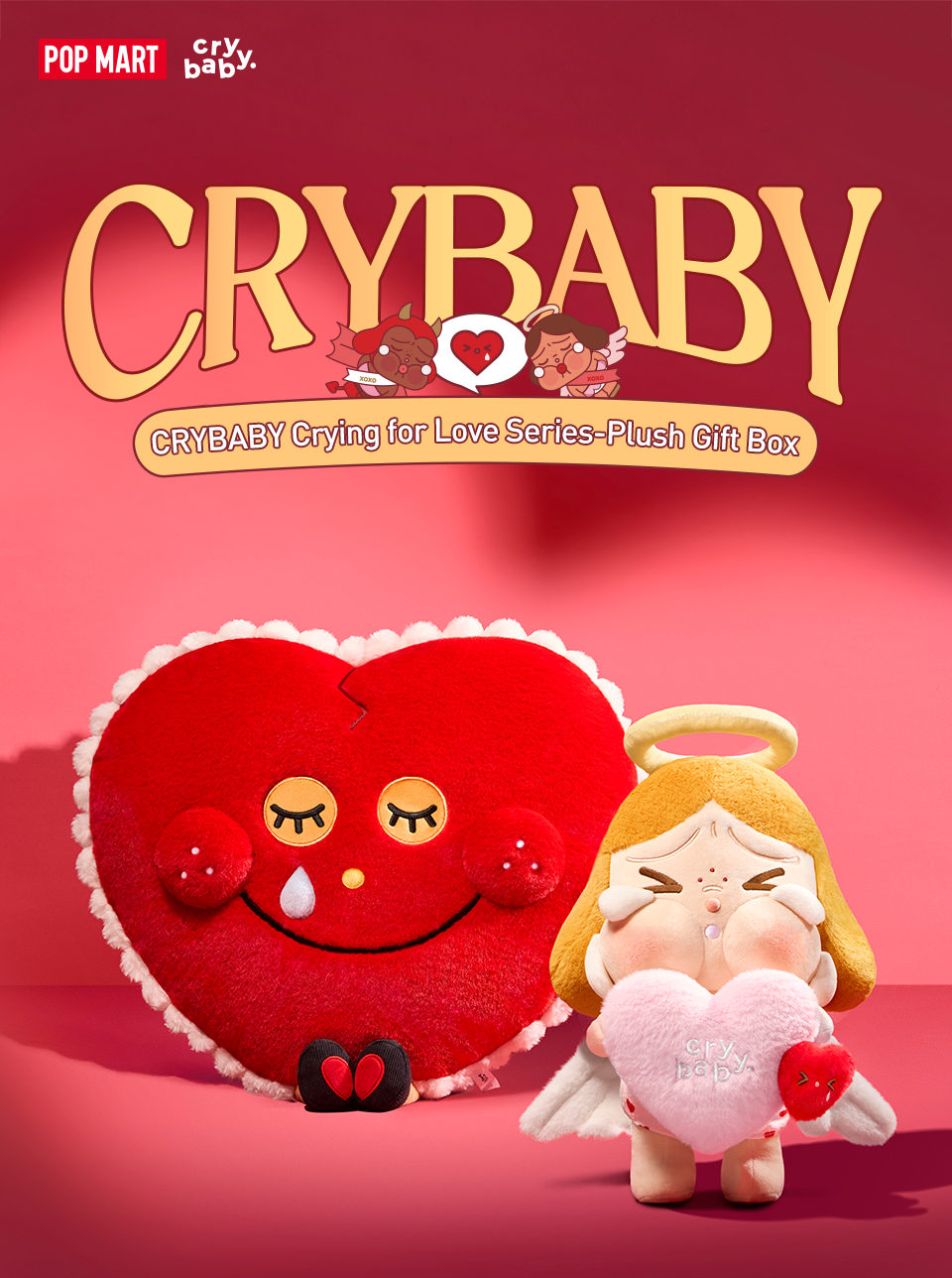 POP MART CRYBABY Crying for Love Series-Plush Gift Box | Lazada