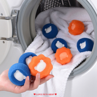Dụng cụ lấy lông rụng Chó Mèo, tóc rụng trên quần áo và cho máy giặt hình gấu trúc (mẫu mới) - Love Pets Shop
