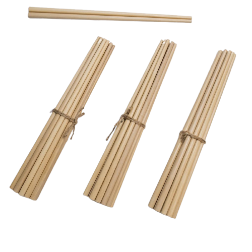 Bộ 10 đôi đũa gổ cứng cáp không sơn, đũa gổ tự nhiên cứng cáp màu trắng