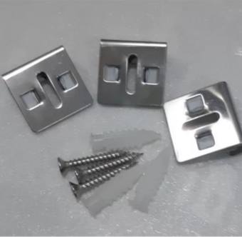 KẸP GƯƠNG - CÀI GƯƠNG NHÀ TẮM , PHÒNG TẮM - PHỤ KIỆN GƯƠNG  INOX- PASS CÀI GƯƠNG-PASS TREO GƯƠNG THIẾT BỊ VỆ SINH KHÁNH VÂN