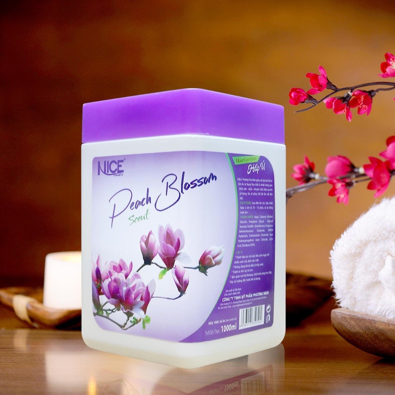 Hấp dầu, ủ tóc hương hoa anh đào nice 1000ml