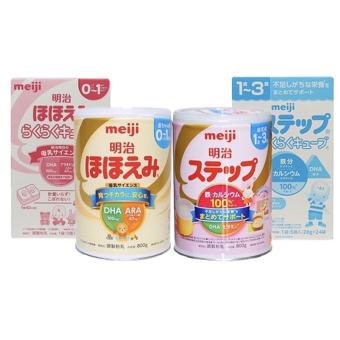 Sữa Bột Meiji Lon, Thanh Số 0 & Số 9 , 0-1 & 1-3 Nội Địa Nhật Hộp 800g (Date 2024)