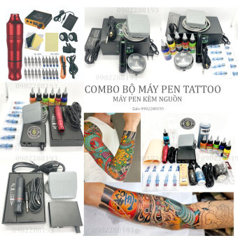 Bộ Máy Xăm - Bộ Máy Pen Tattoo Thẩm Mỹ - Bộ máy Pen Thẩm Mỹ Tattoo Spa thẩm mỹ Lăn Kim.