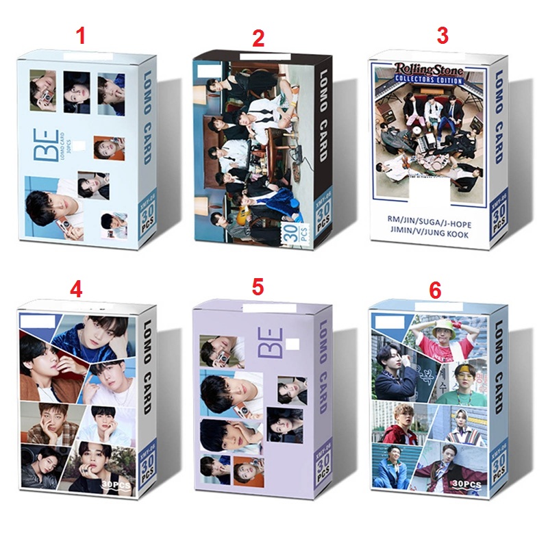 Lomo card BTS hộp thẻ ảnh nhóm nhạc