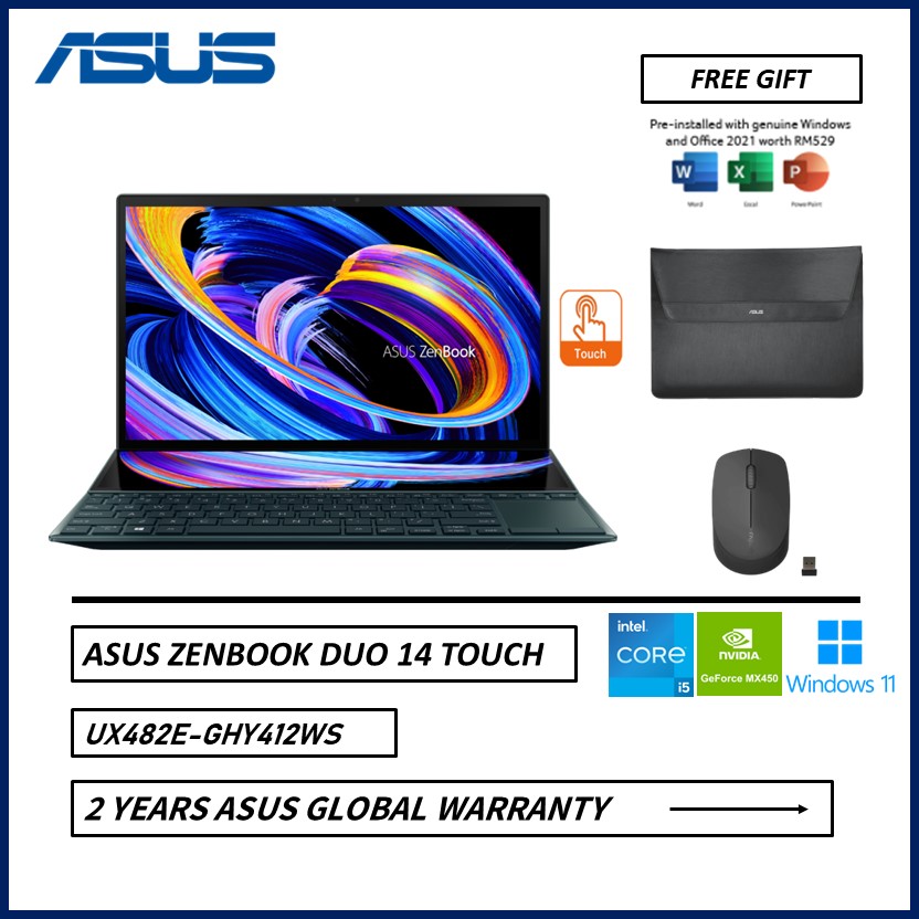Harga Asus Asus Duo Pro 2021 ASUS ZENBOOK PRO 14 DUO OLED UX8402