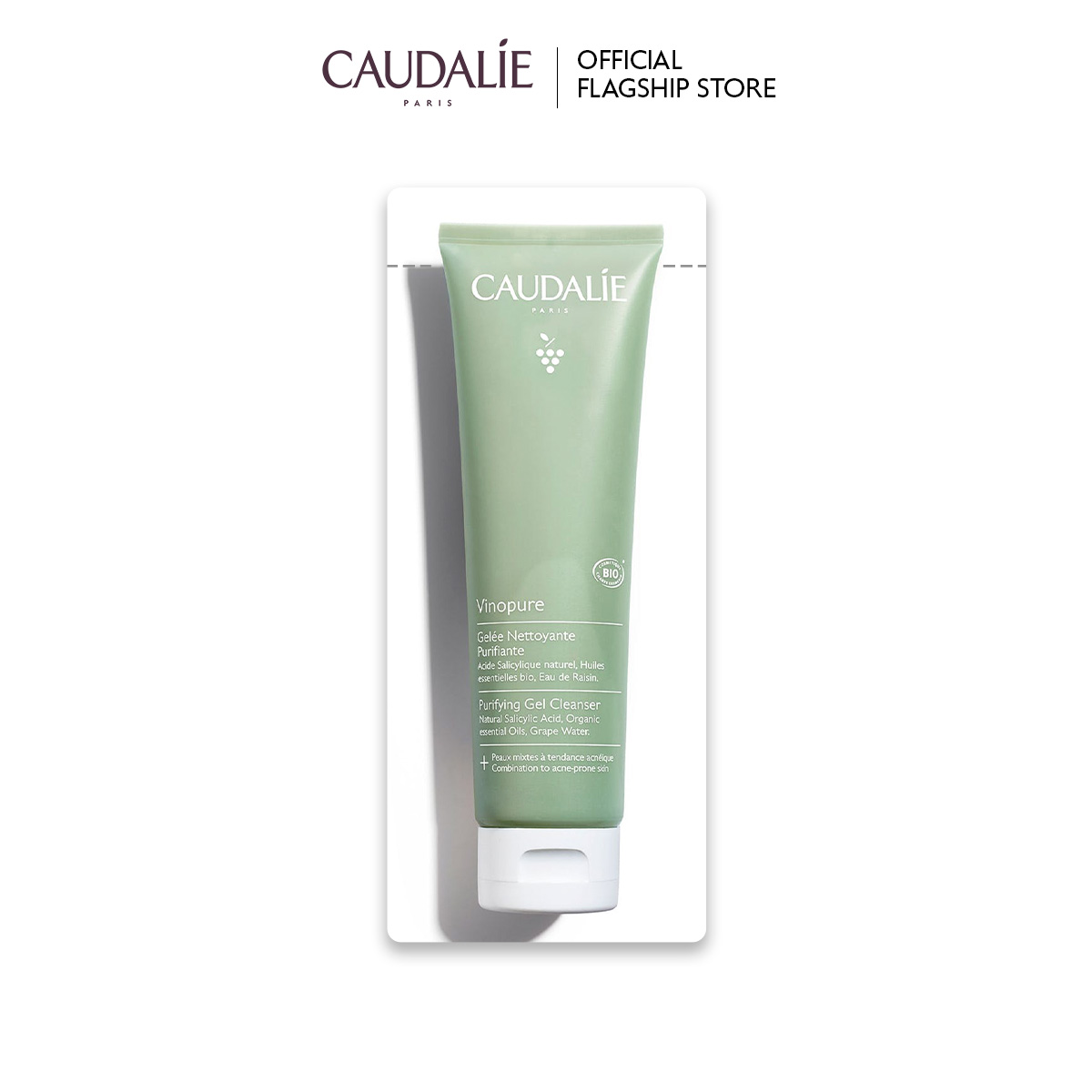 Sữa rửa mặt dạng gel Caudalie Vinopure Purifying Gel Cleanser 3ml