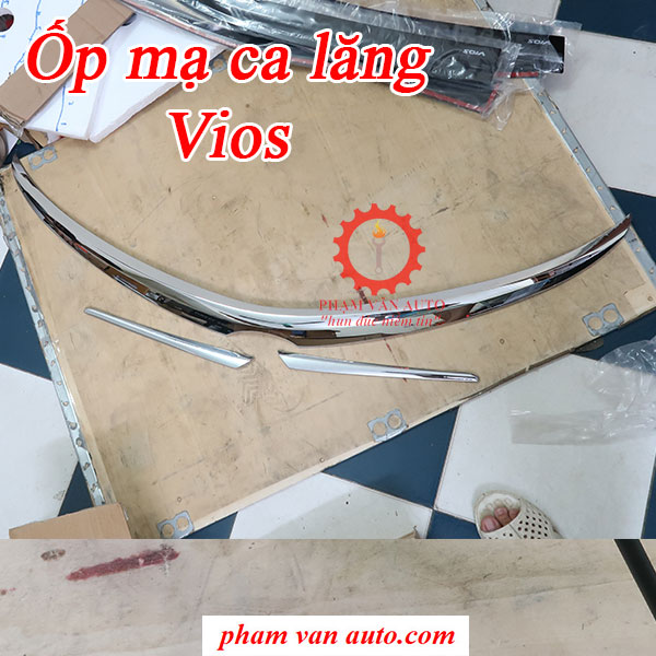 Ốp mạ ca lăng Toyota Vios 2015 hàng chất lượng cao giá tốt Phạm Văn auto