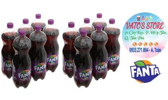 Thùng 12 chai nước ngọt Fanta nho 1.5 lít / Lốc 6 chai nước ngọt Fanta nho 1.5 lít