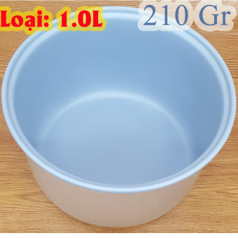 Lòng nồi cơm điện 1.0 L (Ruột nồi cơm điện 1.0 L, Lõi nồi cơm điện 1.0 L) nặng 210 gr màu Ghi
