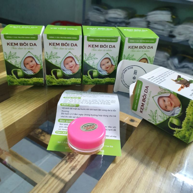 Combo 2 lọ kem bôi da minh hùng - kem bôi chàm sữa hăm tả, mẩn ngứa cho bé