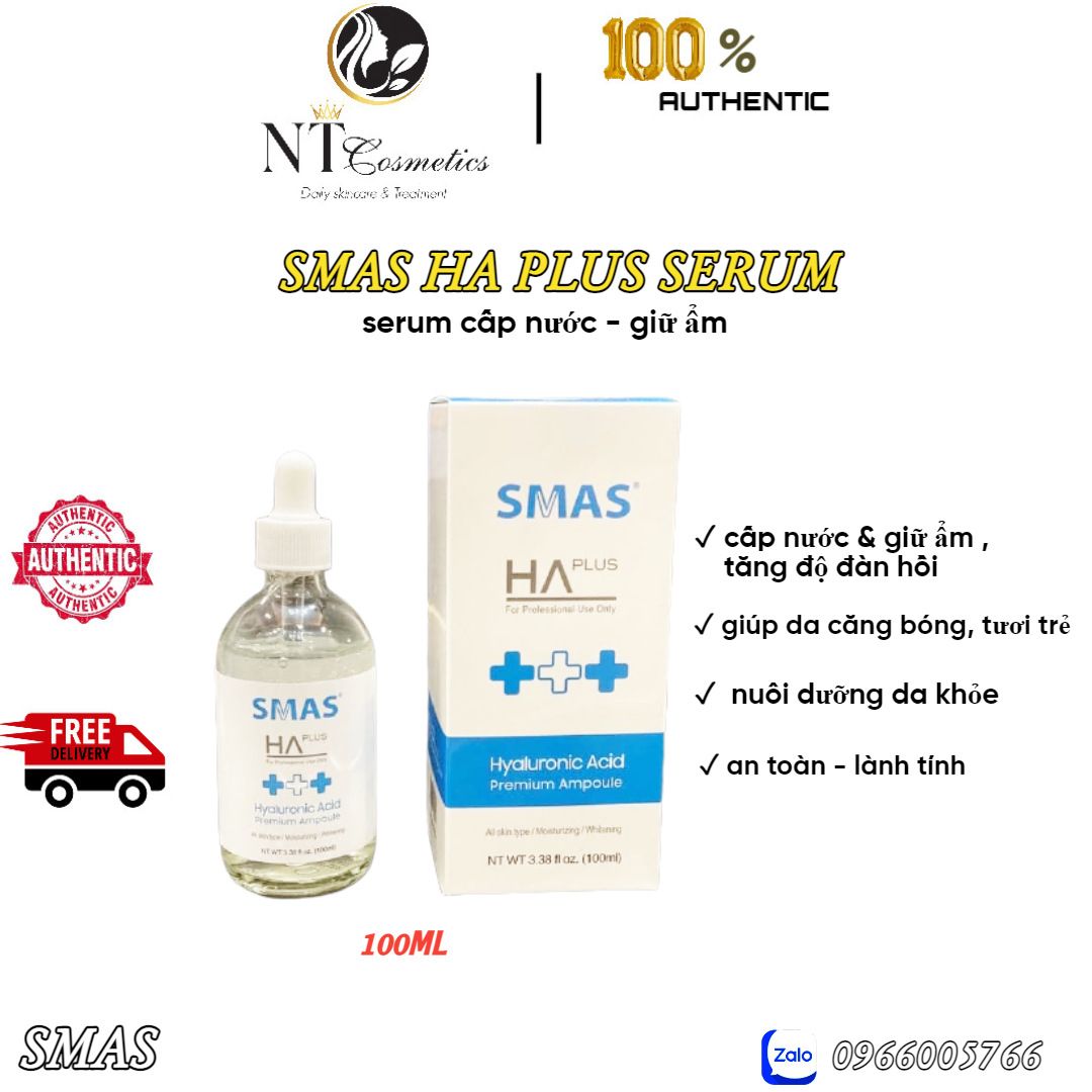 Serum cấp nước ha plus smas 100ml - nhập khẩu