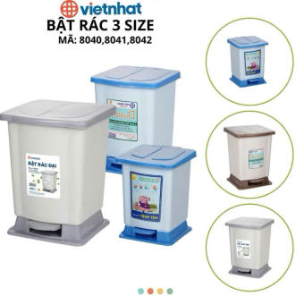 Thùng rác nắp bật 3 size nhựa Việt Nhật - Sọt rác văn phòng, phòng bếp, phòng khách có nắp đậy, THÙNG RÁC , THÙNG ĐỰNG RẤC,thùng rác mini, thùng rác để  bânnf, thùng rấc  20L