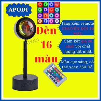 Đèn Hoàng Hôn Chuyển Được 16 Màu Có Remote|Đèn Quay Tik Tok Hot Nhất Hiện Nay Đèn Led Sunset Đèn Hoàng Hôn