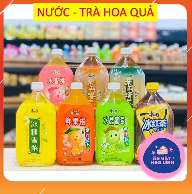 Chai nước lê - trà đào - nước hoa quả giải nhiệt Đài Loan
