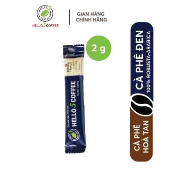 Cà Phê Hòa Tan Đen Nguyên Chất Hello 5 Coffee - Hộp 15 gói x 2g - Cà phê |  Bachhoa.Extra.vn