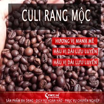 1kg Cà phê Culi Robusta hạt rang mộc