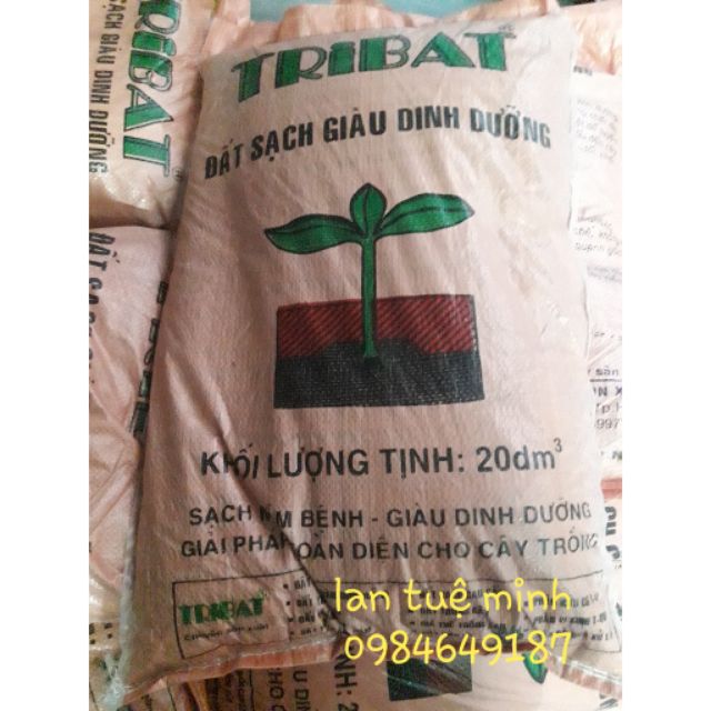 Đất Tribat dinh dưỡng 20dm3, Đất trồng cây có kèm phân bón, Trồng rau mầm, Rau, Hoa giá tốt( 10kg)