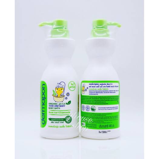 01 chai Sữa Tắm Gội Cho Bé Dermapon Thái Lan 480ml