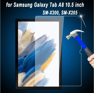 สินค้า ฟิล์มกระจกนิรภัย เต็มจอ ซัมซุง แท็ป เอ8 (2021)  หน้าจอ 10.5 นิ้ว Tempered Glass Screen For Samsung Galaxy Tab A8 (2021) (Sm-X200 / Sm-X205)