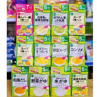 Bột Wakodo cho bé 5 tháng Nhật Bản