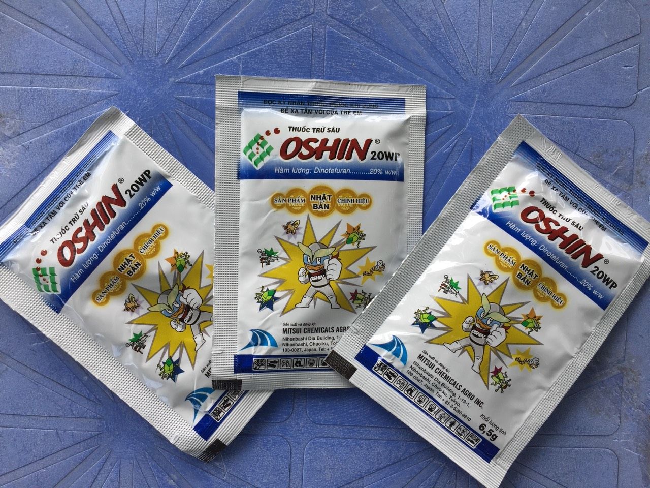 Chế phẩm oshin 6,5g, bọ cánh tơ, rầy xanh, sâu, rầy rệp