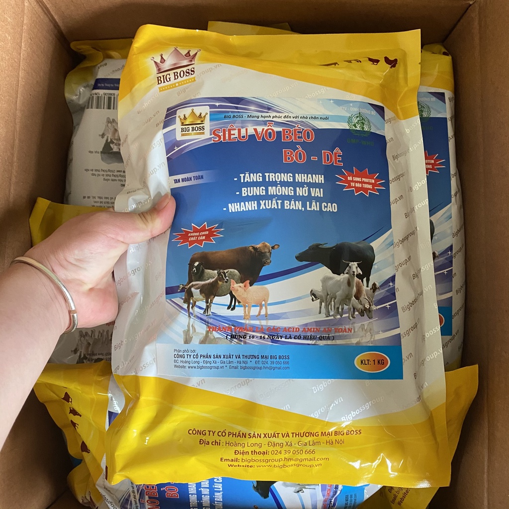 Siêu Vỗ Béo Trâu Bò Dê Tăng Cân Nhanh, Nhanh Xuất Bán, Rút Ngăn Thời Gian Chăn Nuôi Hàng Chuẩn Công Ty THUỐC THÚ Y 3 MIỀN