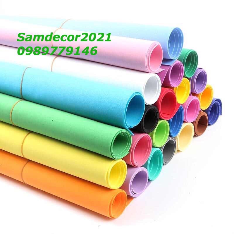 Xốp bitis, xốp màu, xốp dẻo 2mm,tờ 40x50cm