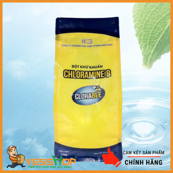 Bột Khử Khuẩn Cloramine B 25% Clorabee Việt Nam Chuẩn Bộ Y tế Túi 1 Kg