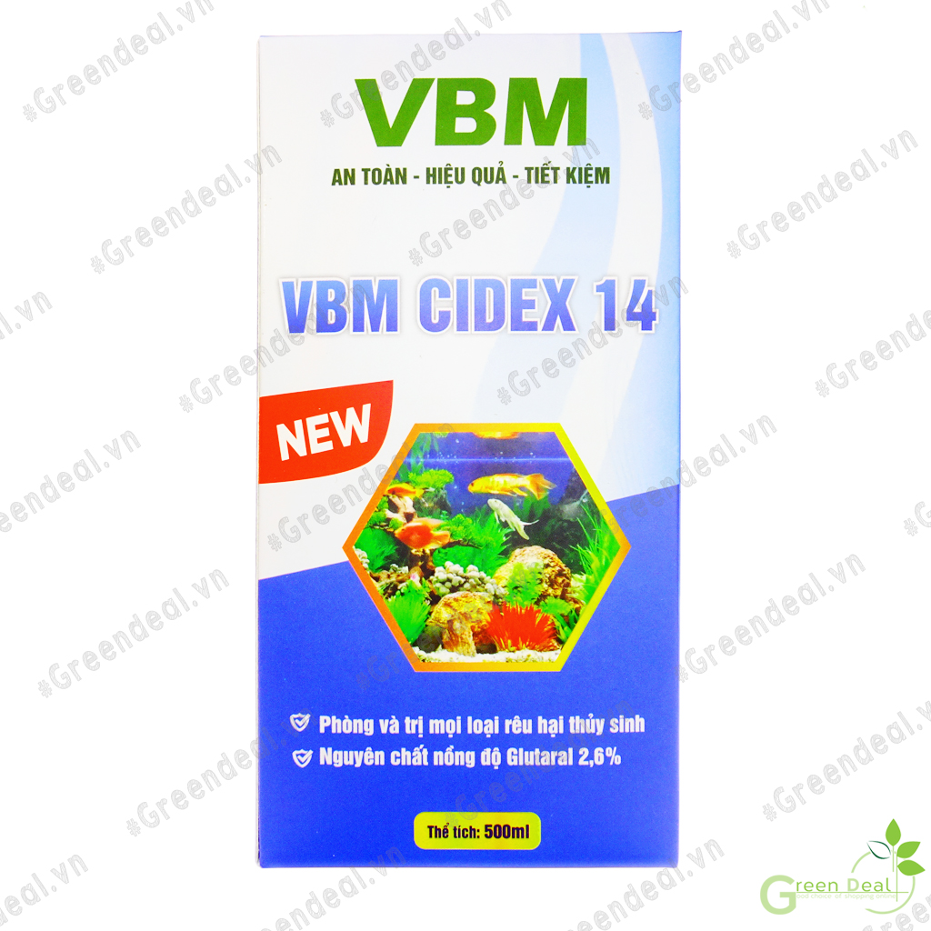 VBM - Cidex 14 | Diệt rêu tảo hại trong hồ cá thủy sinh