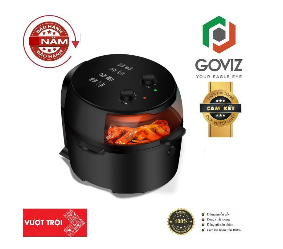 Nồi Chiên Nướng Không Dầu Goviz camel chất lượng cao Dung Tích Khổng Lồ 8 và 5 Lít Có Thể Nướng Cả 1 Con Gà Công suất 1350W với công nghệ Rapid air làm chín thực phẩm rất nhanh - Bảo vệ sức khỏe gia đình ( GIAO MÀU NGẪU NHIÊN )
