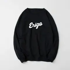 Boxy Crewneck basic Sweater Erigo Unisex Pria dan Wanita