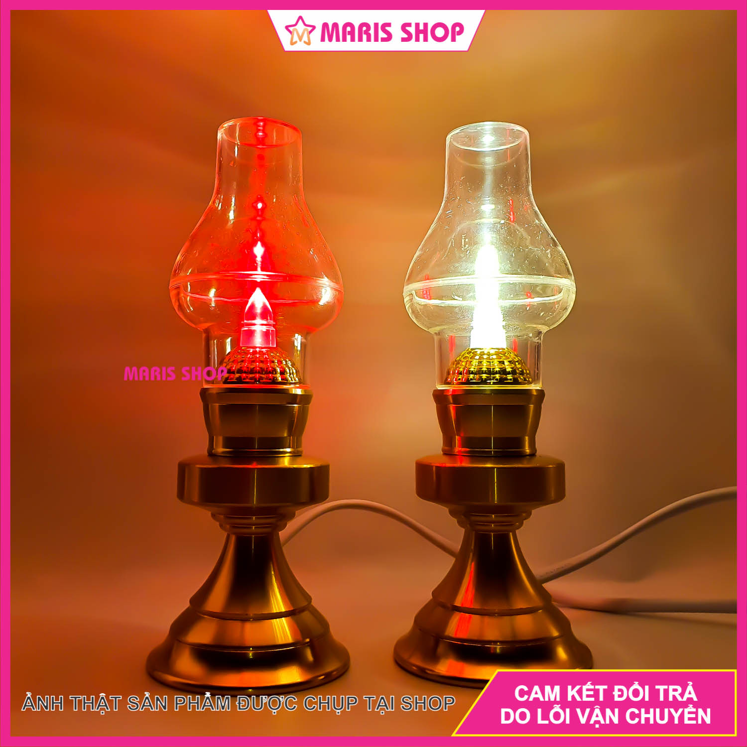  Đèn dầu LED VỎ NHÔM NGUYÊN KHỐI cao cấp để bàn thờ Phật bàn thờ ông bà gia tiên đèn bàn thờ cao cấp sử dụng điện 220v 