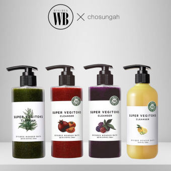 Sữa rửa mặt rau củ thải độc Super vegitoks cleanser Wonder bath Hàn Quốc 300ml NPP Tido88