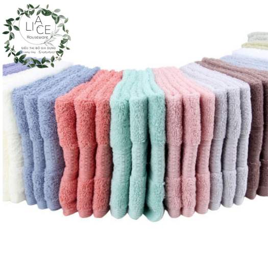 Khăn mặt lông cừu hàn quốc-khăn hàn quốc kẻ sọc