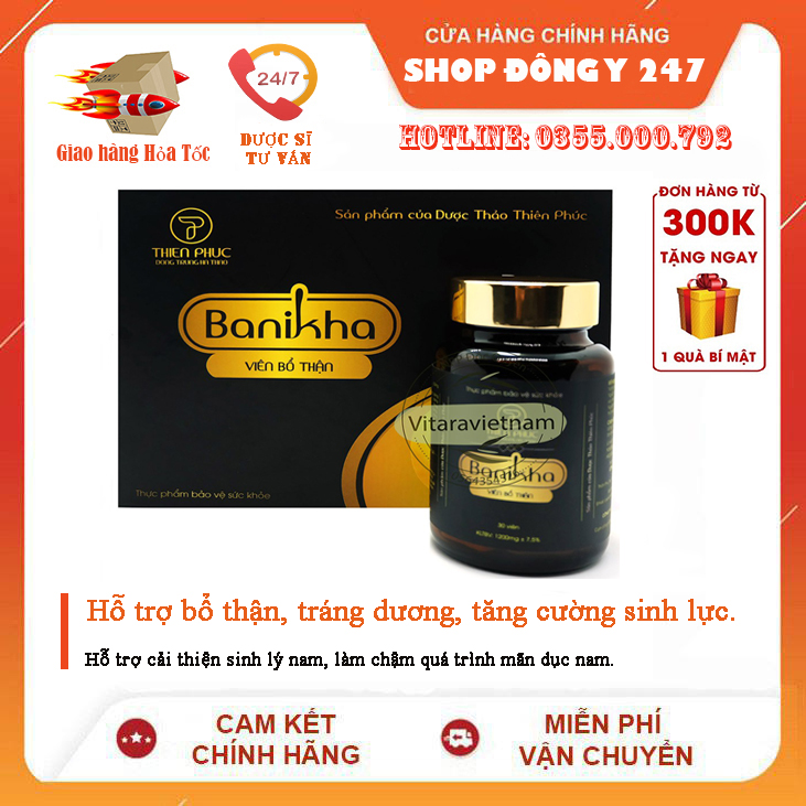 ✅ viên bổ thận banikha đông trùng hạ thảo thiên phúc 👍 ❤️
