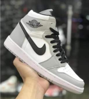 giầy jodan xám vạch đen cao cổ, Giày sneaker Jordan 1 grey/white đủ size nam nữ. Giày Jd1 xám cao