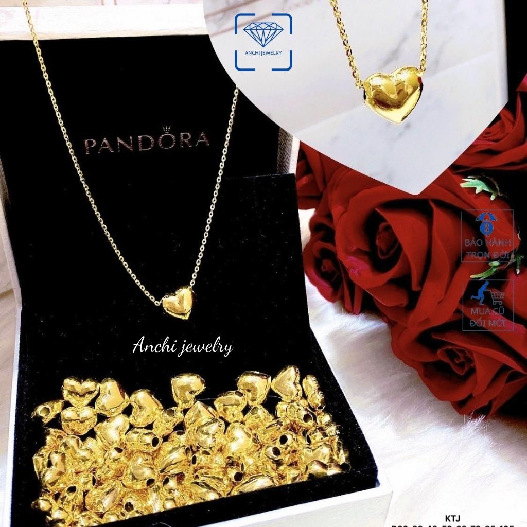 ngoctraianchi sỉ Dây chuyền mặt trái tim vàng tây 10k