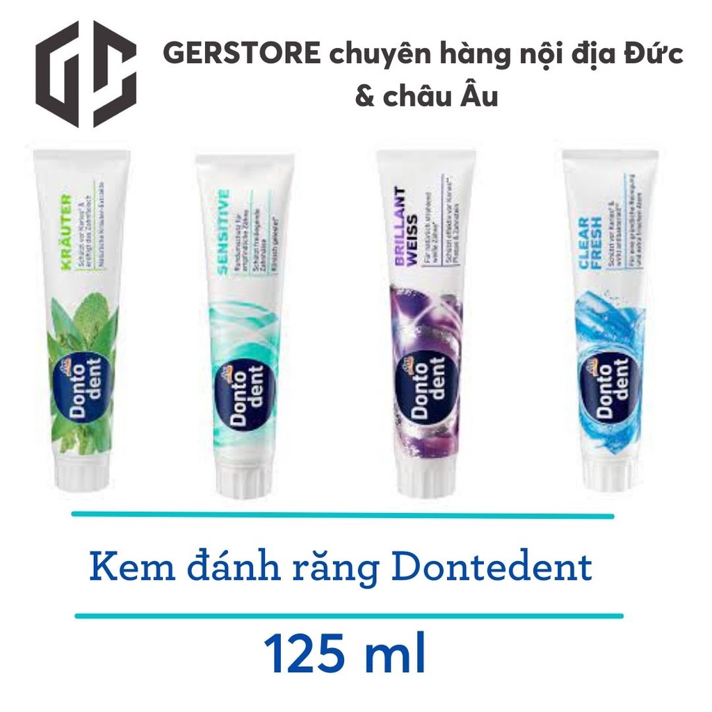 Kem đánh răng don.todent 125ml –nội địa đức