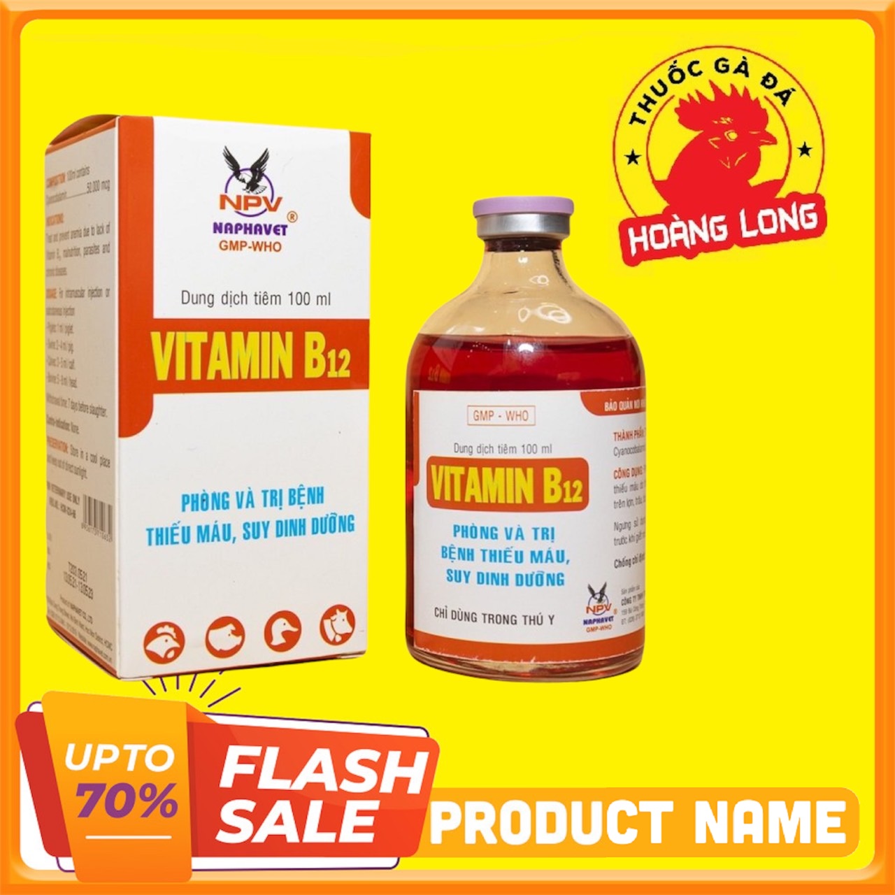 VITAMIN B12 100ML cho gà đá