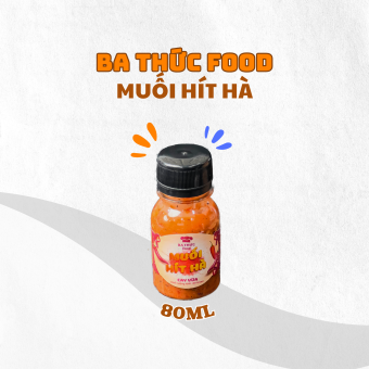 Muối hít hà 80ml thơm ngon chuẩn vị cay mặn ngọt thích hợp chấm khô bò | Ba Thức Food