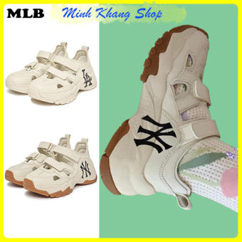 Sục_MLB_BigBall_Chunky_Mask_NewYork, Giày Sục Dán Thể Thao MLB Nữ Mẫu Mới Hottrend 2023