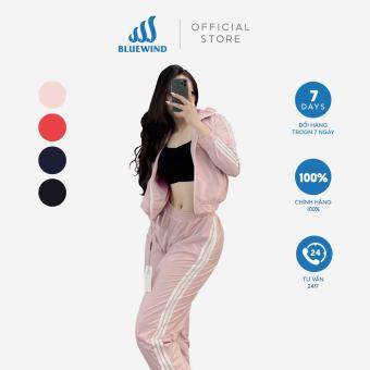Bộ Gió Nữ BLUEWIND 2 Lớp Gió Cao Cấp, Bộ Thể Thao Nữ Cản Gió Bụi Bẩn Chống Nước B120