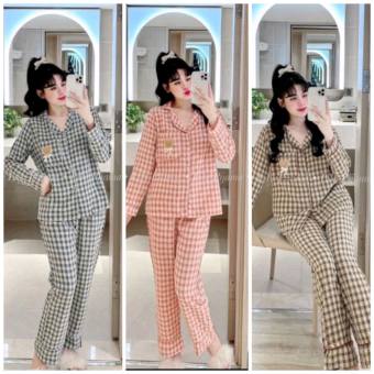 Đồ bộ ngủ nữ pijama đũi gân hoạ tiết tay ngắn quần dài ,đồ bộ mặc ở nhà chất vải đũi gân hoạ tiết freesize 38-55KG