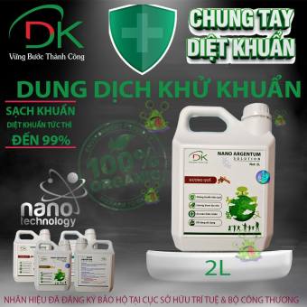 Dung dịch khử khuẩn dùng cho máy phun khói, nano argentum nano bạc can 2 lít tiết kiệm