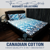 Canadian Cotton Bed Sheet Collection - Tropical Leaf Print
