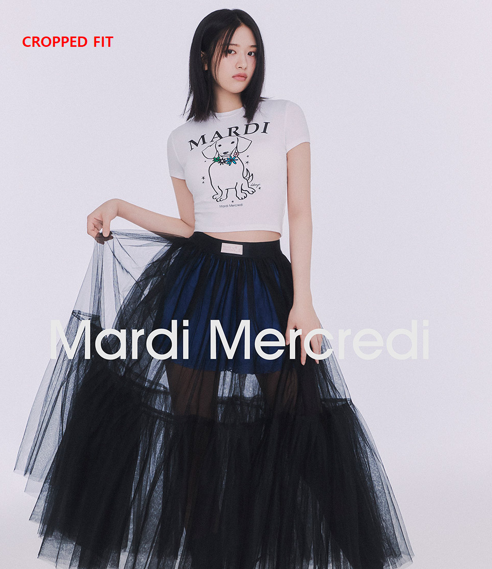[IVE AnYujin PICK / 4 FIT] ÁO PHÔNG MARDI MERCREDI SWING THE TAIL DDANH HIỆU HOA ĐA MÀU (2025Mới)